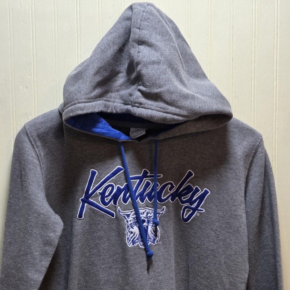 Kentucky Wildcats Sweatshirt Hoodie Mens Medium Gray‎ NCAA Top Of The World